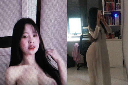 Cô gái quyến rũ lắc lư khi khoái cảm trào dâng