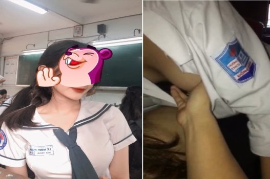 Vietnamese girl student gives excellent blowjob skills